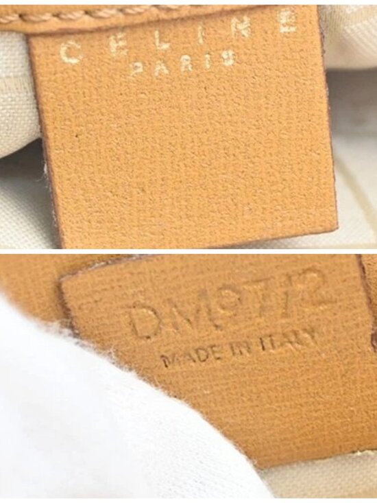 Vintage CELINE Brown Canvas Leather Horse Carriage Logo Box  CELINE Logo Horse Carriage Shoulder Bag Leather Canvas Brown GHW Italy 68ZA249